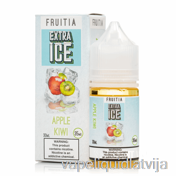 ābolu Kivi - Papildu Ledus - Fruitijas Sāļi - 30ml 35mg Vape šķidrums